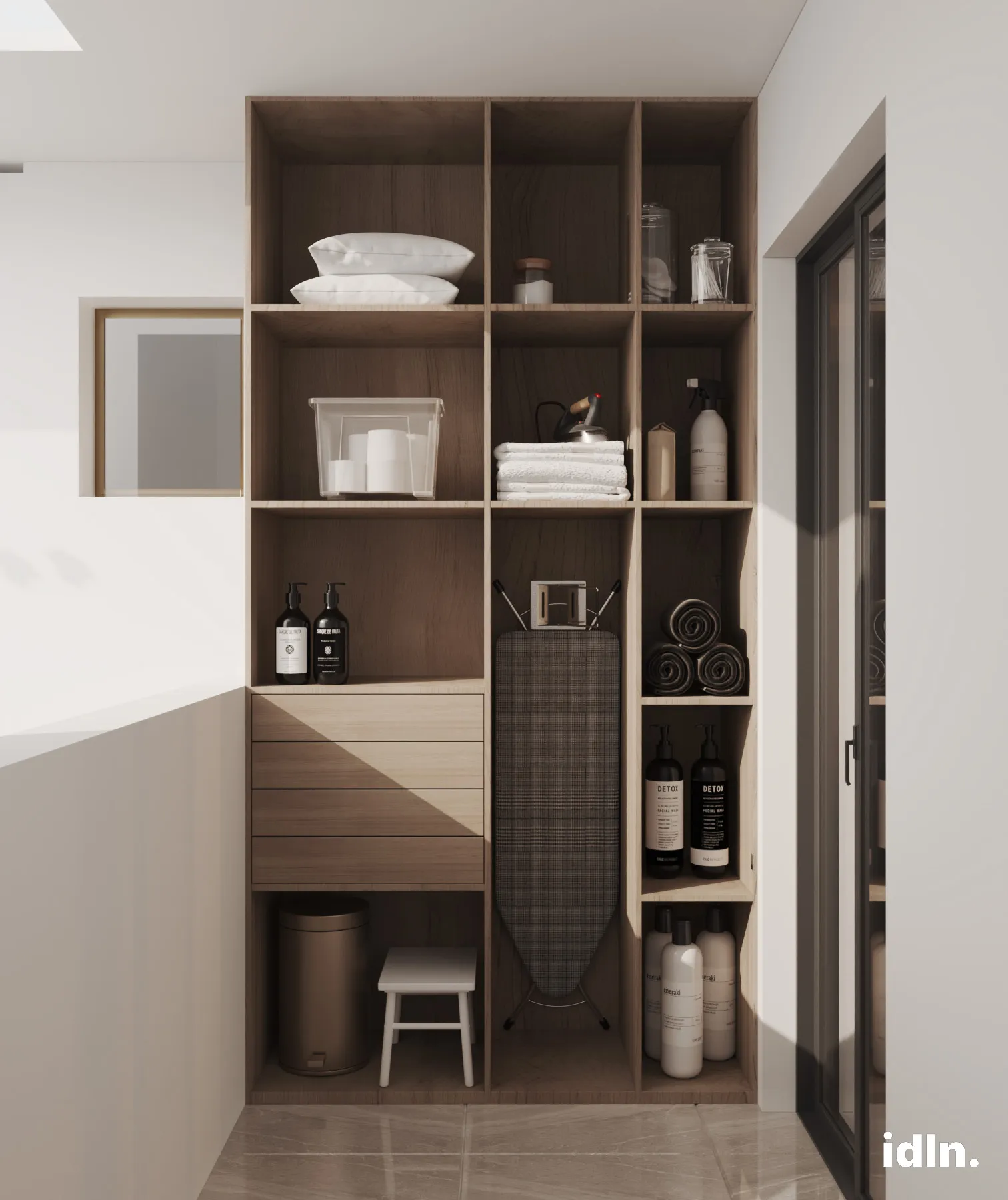 This is a picture of a modern luxury laundry room