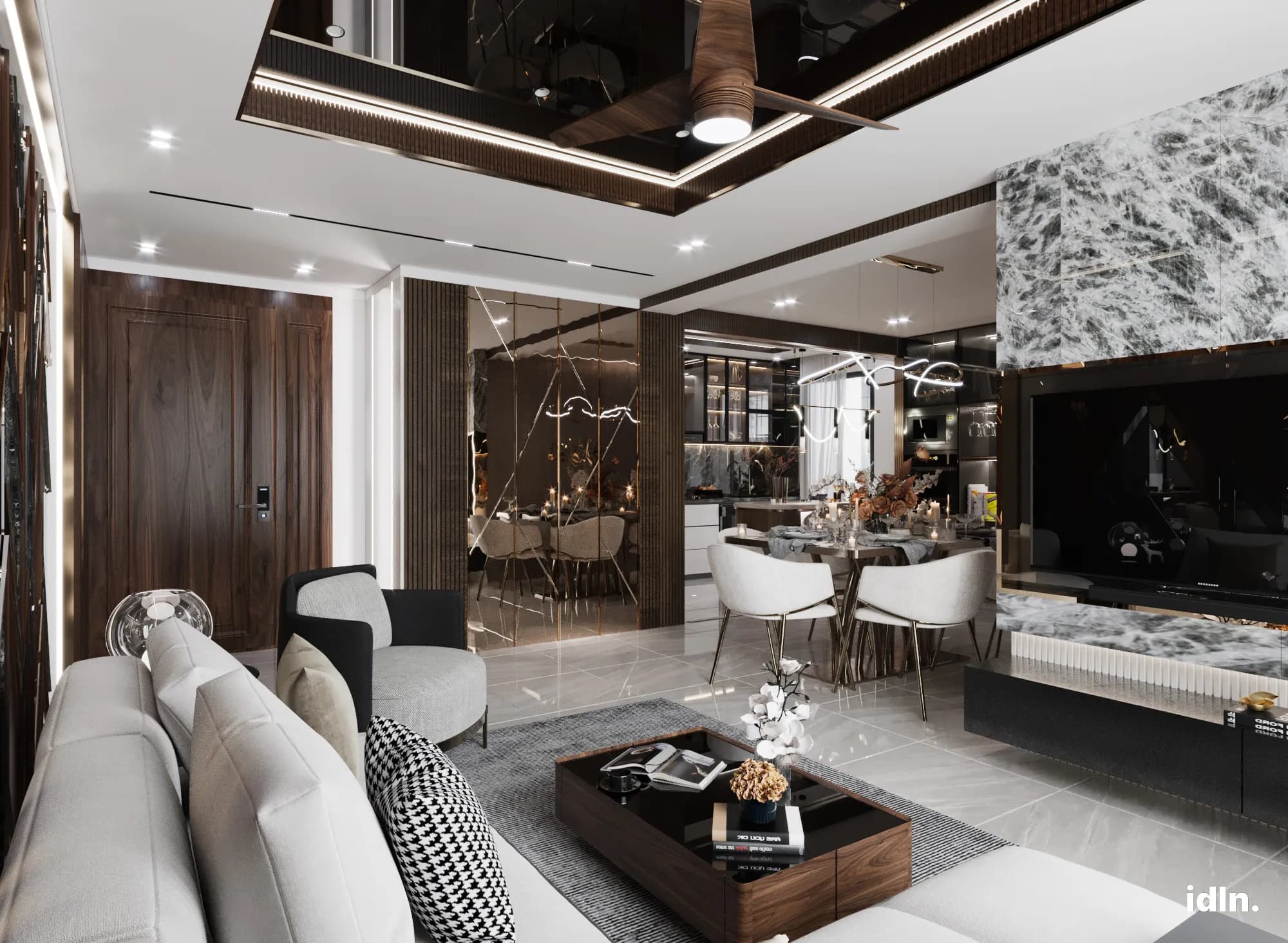 This is a picture of a modern luxury living area