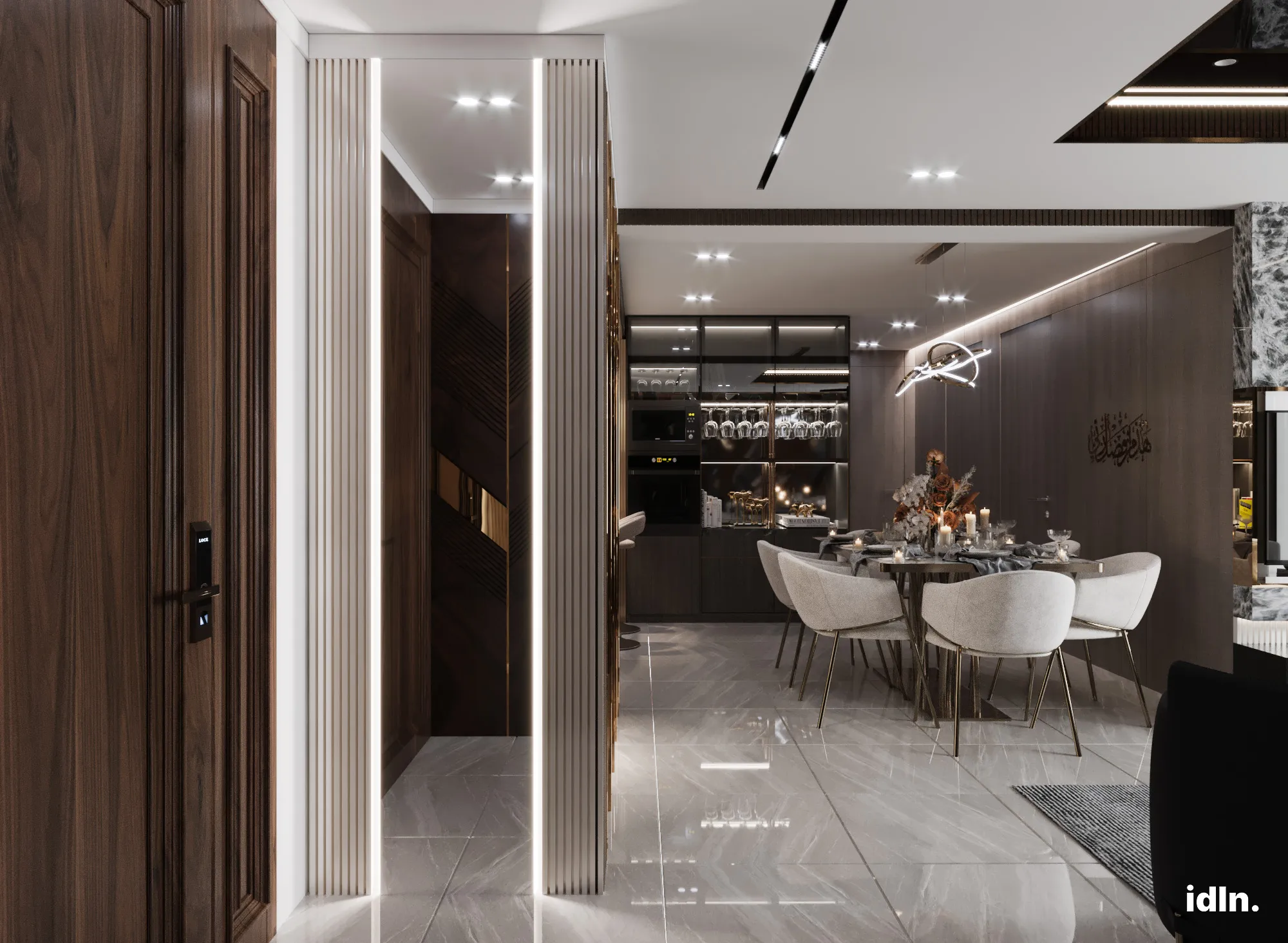 This is a picture of a modern luxury living area