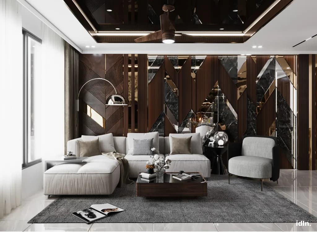This is a picture of a modern luxury living area