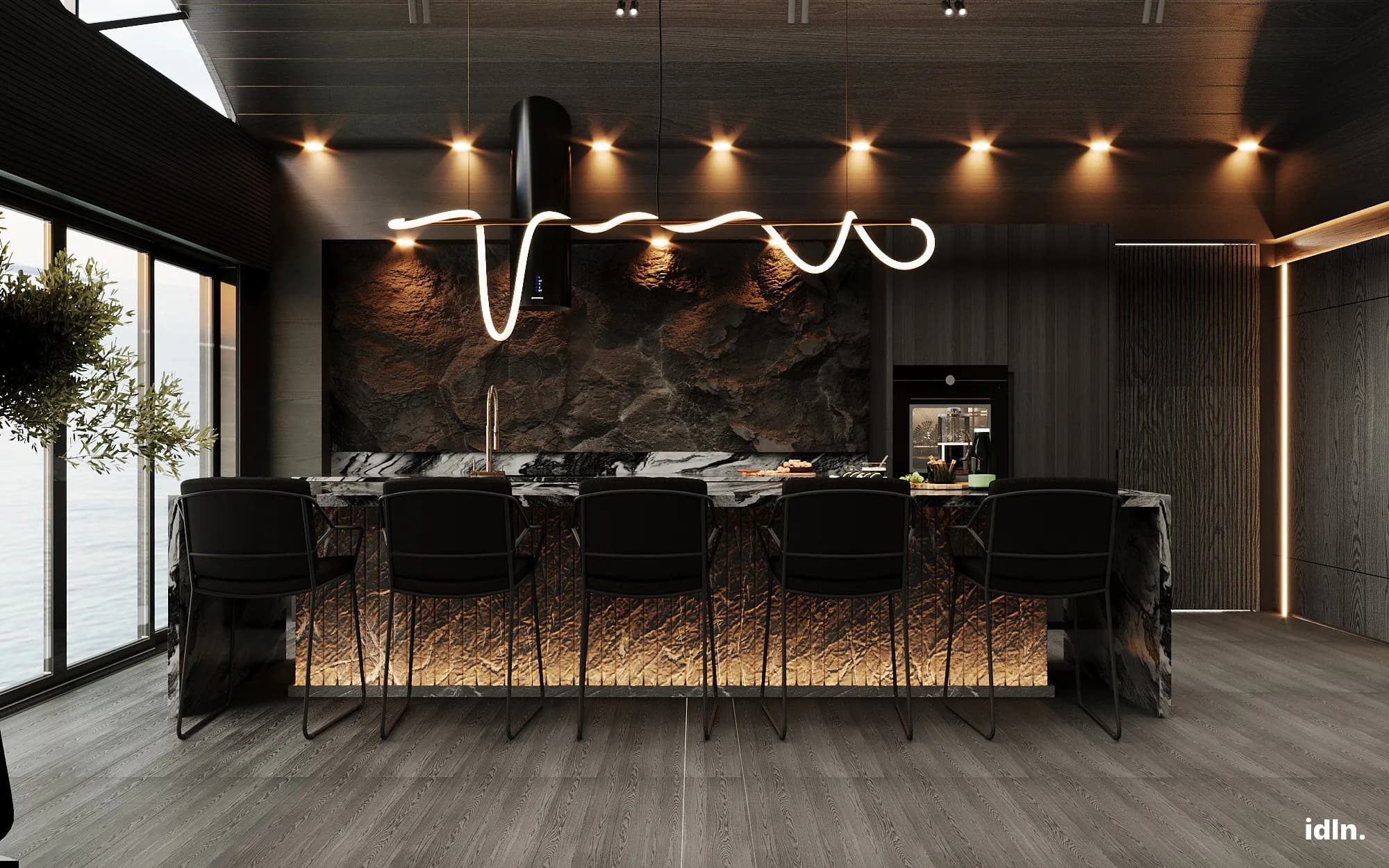 This is a picture of a modern luxury living area