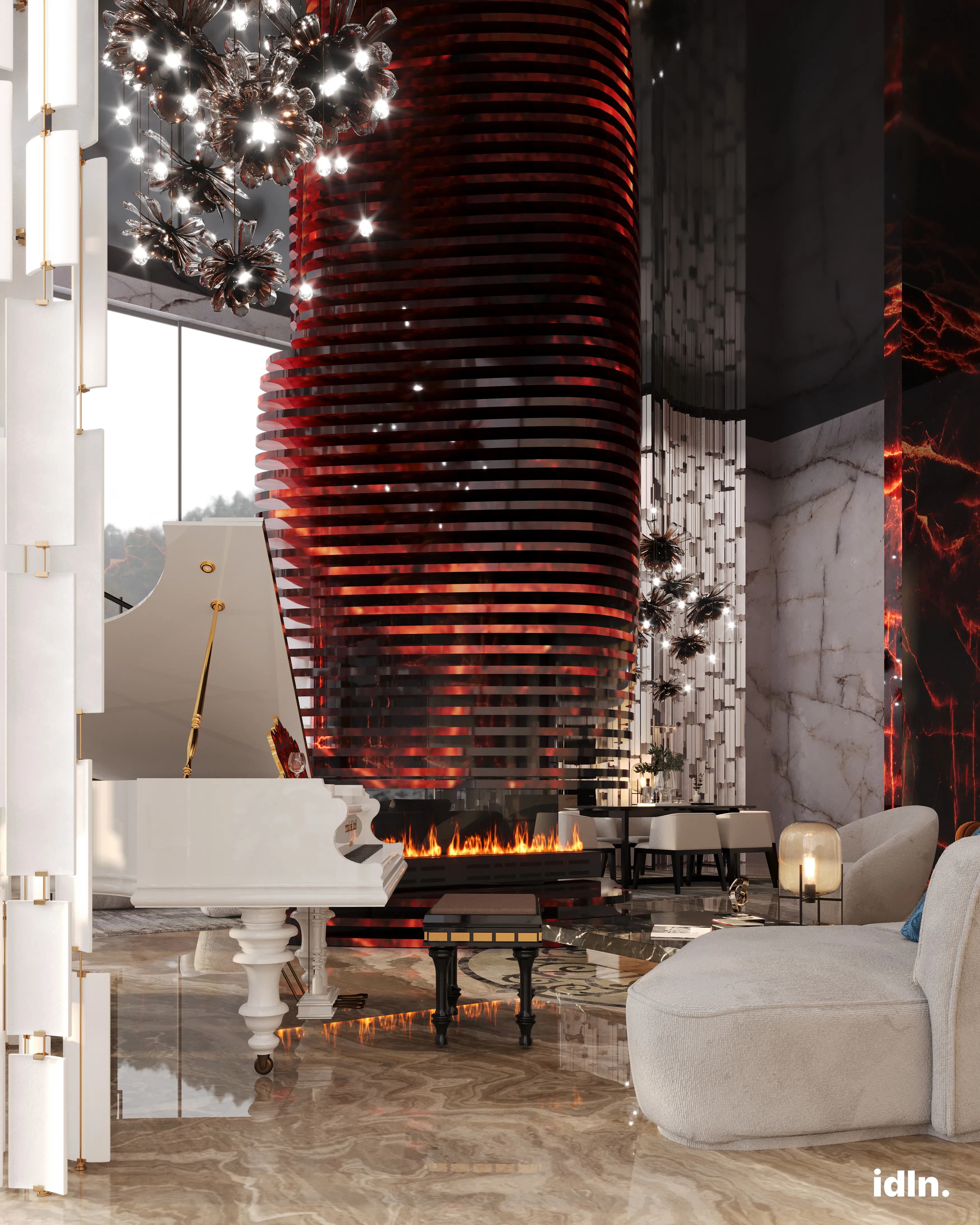 This is a picture of a modern luxury living area