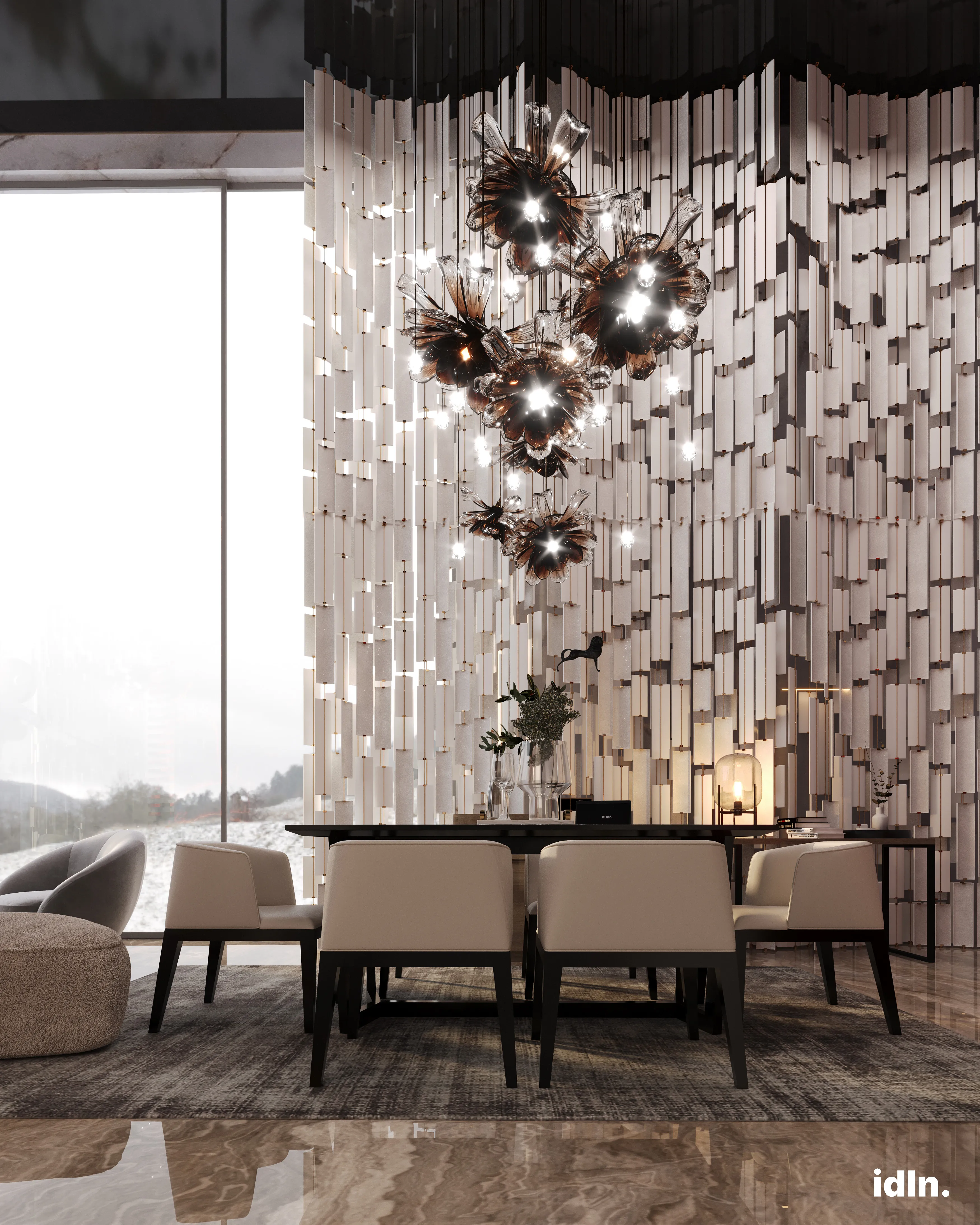 This is a picture of a modern luxury living area