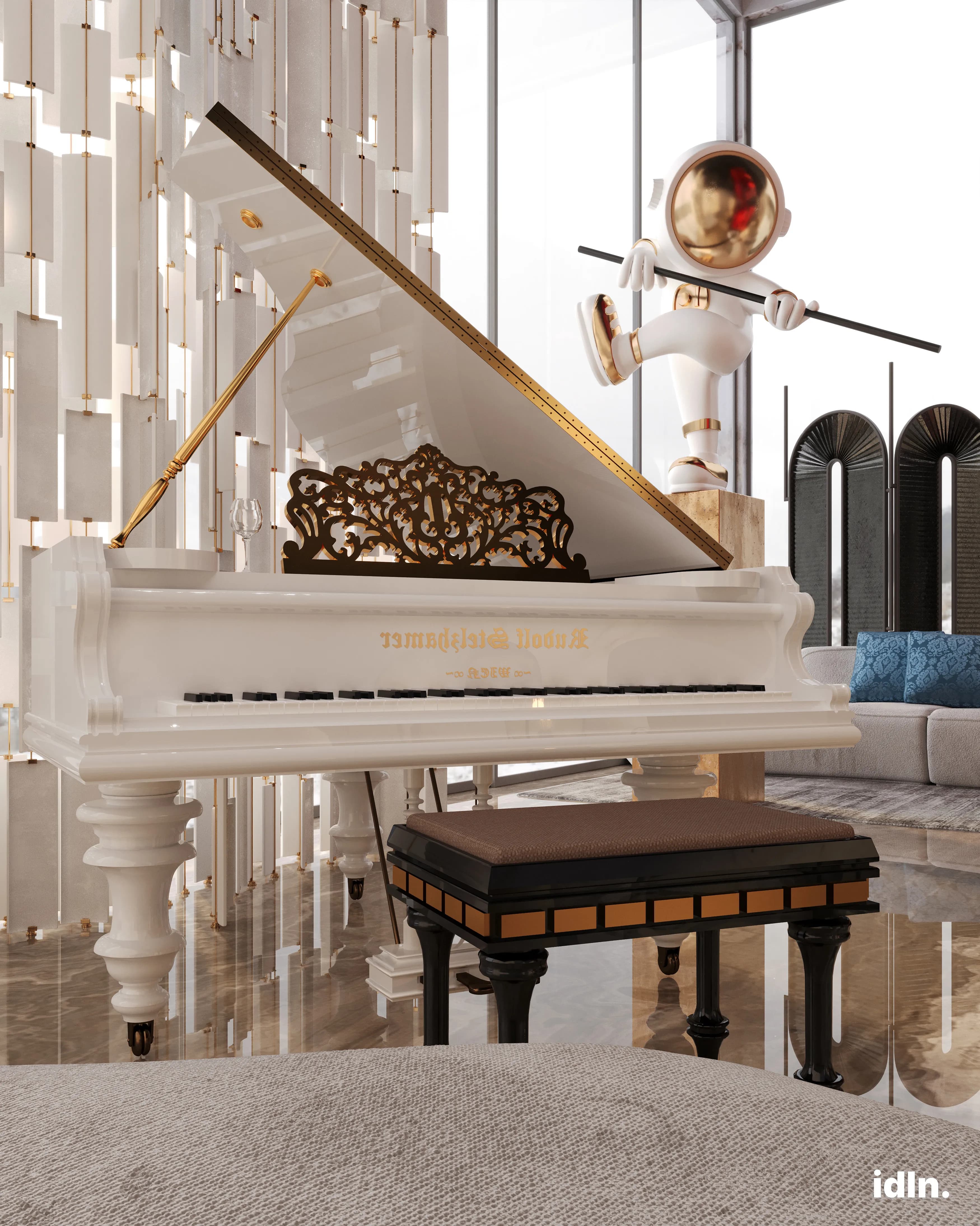 This is a picture of a modern luxury living area