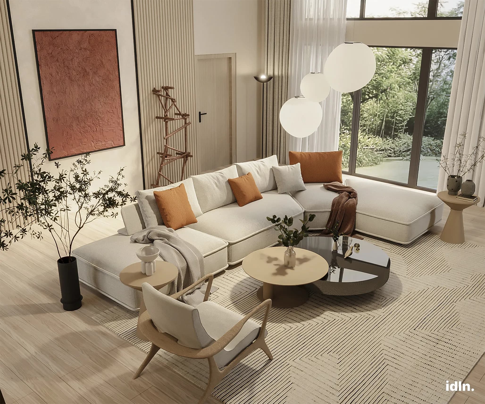 This is a picture of a modern luxury living area