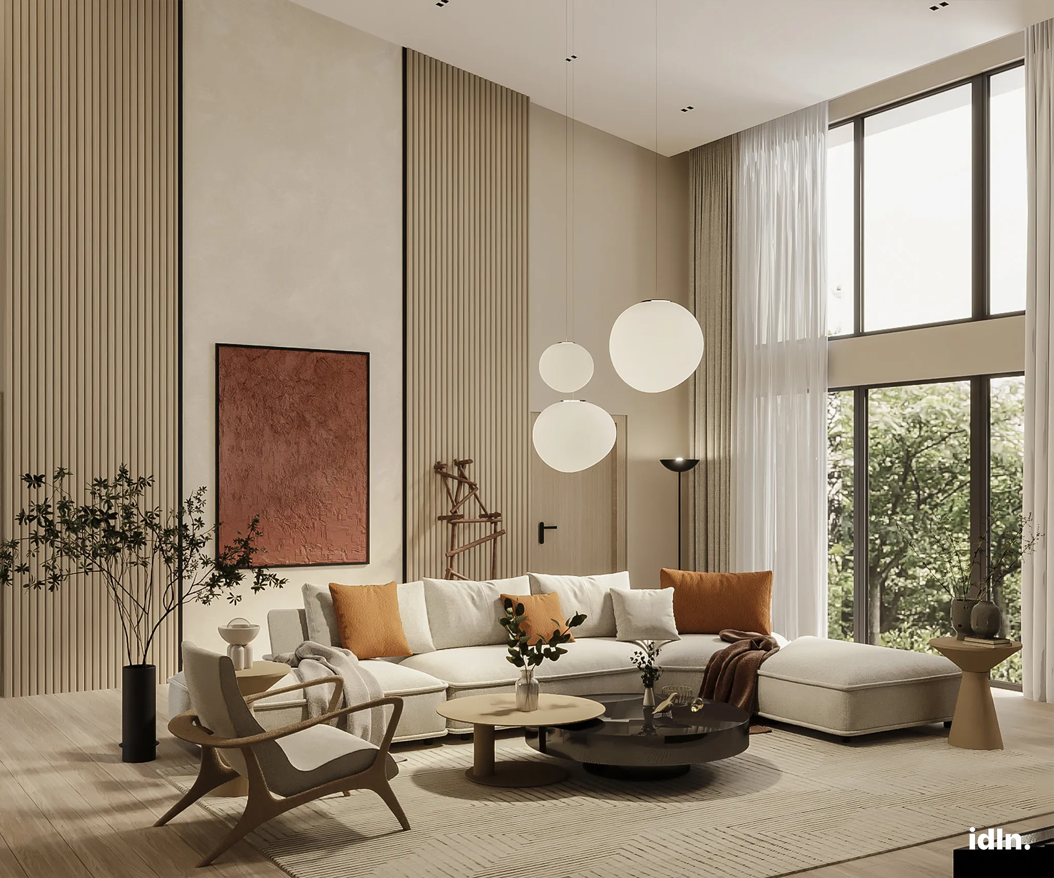 This is a picture of a modern luxury living area