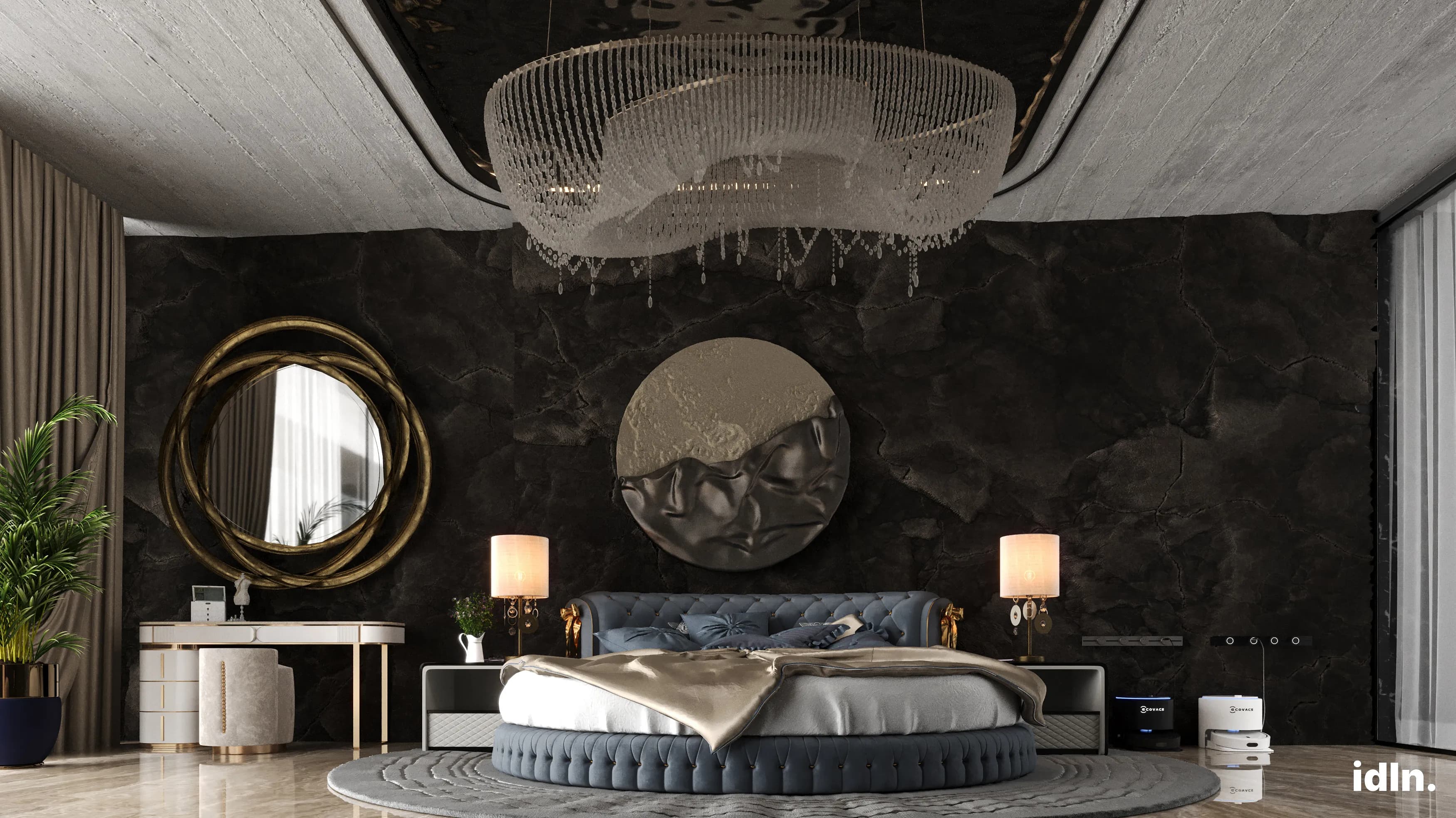 This is a picture of a modern luxury bedroom