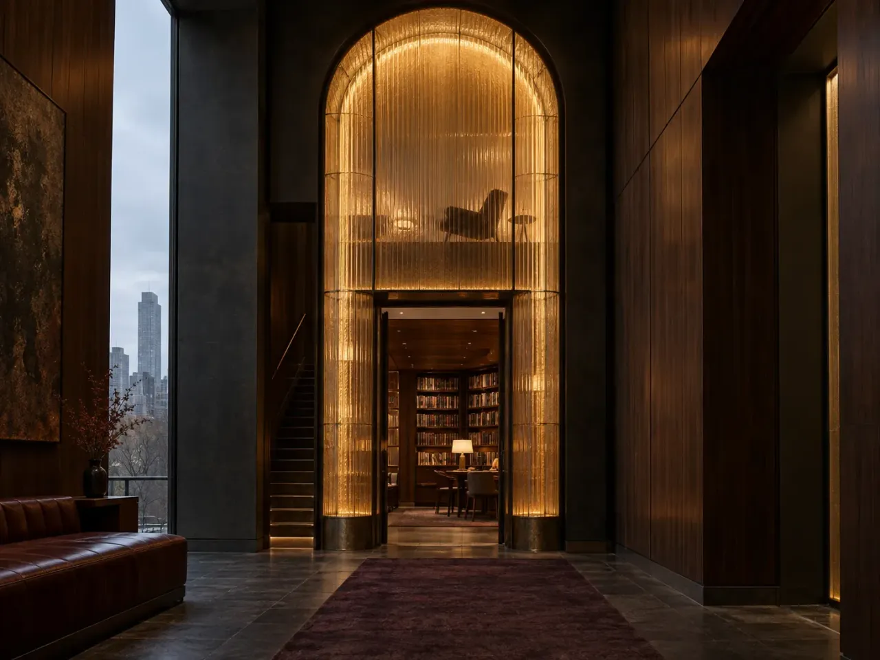 Ember Archive: Designing a Dark Apartment Around a Reading Lantern | IDLN Design Studio