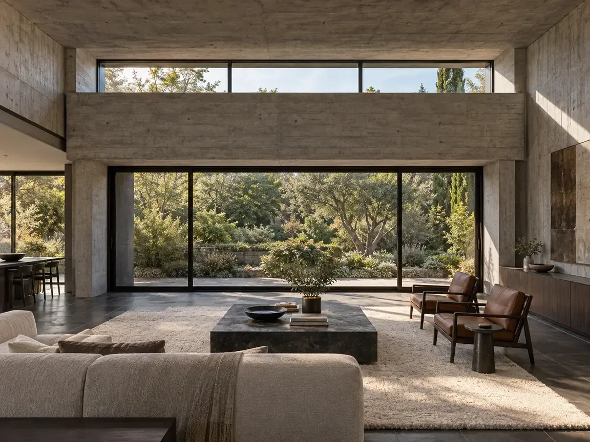 The Hovering Lintel: A Garden House Shaped by One Horizontal Opening | IDLN Design Studio