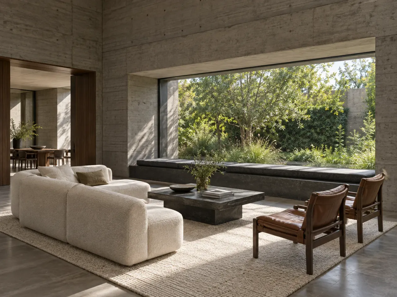 Shadow Bench House: A Concrete Home Built Around a Garden Window Seat | IDLN Design Studio
